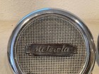 Pair Vintage Motorola 50b81990-0 Round Chrome Two-way Radio Speakers