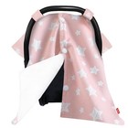 Infant Car Seat Canopy Pink For Baby Girls  2 In 1 Carseat Covers For Babies    