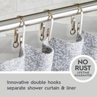 U-shape Rustproof Stainless Steel Double Shower Hooks  Brushed Nickel  Set Of 12