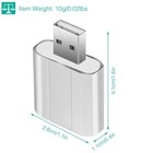 Usb Audio Adapter External Stereo Sound Card W  3 5mm Headphone Microphone Jack