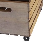 Wooden Crate On Wheels