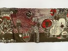 Vintage Hungarian Wall Hanging Tapestry  Velvet Mcm Popart Fabric