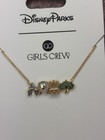 Disney Parks Girls Crew Walt Disney World Attractions Icons Necklace New