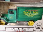 1931 Delivery Truck Bank 75th Ann  Earl May Ertl  1 34 Scale Die-cast Metal  Ia