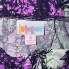 Lularoe Madison Skirt S Purple Floral Pleated Pockets A-line Knee Length