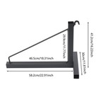 4x Container Shelf Bracket Shipping Container Bracket Triangular 249 48kg 550lbs