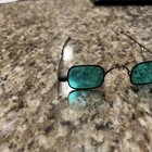 Antique Eyeglass Frames With Turn Pin Arms-green Lenses 