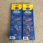 2 Pairs  Dr  Scholl s Walk Longer Comfort Insoles Women s Size 6-11