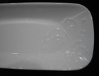     Htf Corelle Cherish 10x5 Appetizer Tray Embossed Serving Platter Oblong Plate