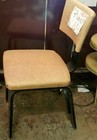 Original Thonet Set 4 Chairs  Single Slat Back  Black Bentwood  Vinyl And Label