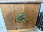 Antique Clark   s O n t  4 Drawer Spool Display Wood General Store Cabinet