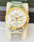 Seiko Spirit Chronograph White Dial Sbtr024 Stainless Steel Men s Watch