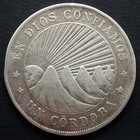 1912 Nicaragua  1 Cordoba   900 Silver  Km-16