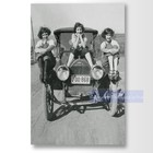 Flapper Girls On Vintage Chevy Car 1920s Photo Print -  Giclee Fine Art Print