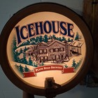 Miller Icehouse Beer Led Barrel 3-d Tapper In Motion Bar Sign Pub Light Vtg 1995