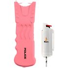 Police Stun Gun Burn Pepper Spray Combo Women Self Defense 916 Pink   White