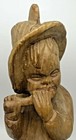 Vintage German Wood Sculpture Boy Flute Beliebte Geschenkartikel Ep Wertarbeit