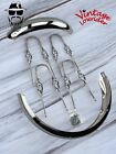 Vintage Lowrider 16  Classic Adjustable Chrome Fenders W  Cage Twisted Braces 