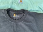Lot Of 2 Men   s Carhartt T Shirts Large Black Green