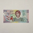 Commemorative George Best   5 Banknote In Folder Unc Mint Uncirculated Man Utd