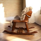 Vintage Woods Of America 1983 Rocking Horse     Kids Rocker  Nursery Decor  Prop