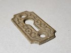 Antique 1880s Keyhole Escutcheon Brass bronze Victorian Eastlake Hardware E