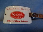 Vintage The Shortway Lines Bus Driver Hat Badge