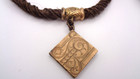As Is Victorian Mourning Woven Hair Pocket Watch Gold Filled Chain Fob Locket