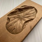 Kashigata Confectionery Mold W-23 Lotus Leaf Wooden Japanese Sweets Retro Antiqu
