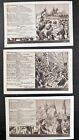 Lot Of 9 Satire Samson Guignol Et Lili Des Lilas Puppet Vintage Postcard Series