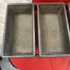 Vintage Industrial Metal 4 Strap Lockwood Loaf Baking Pan Heavy