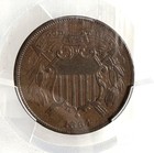 1864 2ct Pc  Small Motto Xf40 Pcgs Cac  13054 