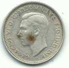 High Grade Vf xf 1941 Australian- Australia Silver Sixpence Coin-sep010