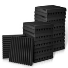 12-108pcs Acoustic Foam Panel Wedge Studio Room Music Sound Proofing Wall Tiles