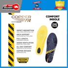Copper Fit Unisex Work Gear Comfort Insoles Shock Absorbing Shoe Inserts