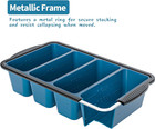 Silicone Freezer Tray With Lid  8 Large 1 Cup Soup Freezer Molds  Soup Freezer C