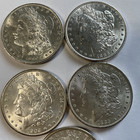 Lot Of 5 1878-1893 Morgan Silver Dollars -cc Mixed Dates