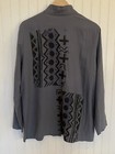 Mens Long Sleeve African Dashiki Dress Shirt Ethnic Totem Print Tops Toggles Wax