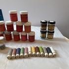 Vintage Enamel Powder Lot Thompson Fire Brite Leaded Copper Enameling Supplies
