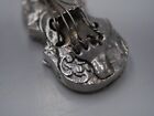 Rare Solid Silver Violin Box Netherlands Dutch Silver Or Germany