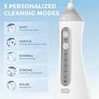 Sejoy Cordless Dental Water Flosser For Teeth Oral Irrigator Travel 6 Jet Tips