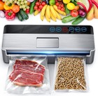Vsdk - Vacuum Sealer Machine  Full Automatic Food Sealer  95kpa   -  Silver