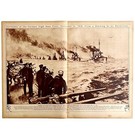 German High Seas Navy Fleet Surrenders Ww1 1920s War Military Centerfold Lgbin5