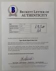 Tiger Woods Signed Autographed 3x5 Card Beckett Bas Letter Early Vintage Sig