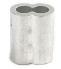 Aluminum Swage Sleeves For 1 4  Wire Rope Cable  50  100 Pcs