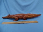 Outstanding Old Carved Wood Figure Papua New Guinea Crocodile Lower Sepik Region