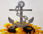Anchor Wedding Cake Topper  Custom Wedding Cake Topper  Navy Wedding Cake Topper