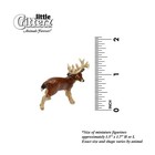 Little Critterz Brown - Deer  buck  Animal - Miniature Porcelain Figurine