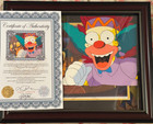 Simpsons Krusty The Clown Original Production Cel  Kamp Krusty With Coa  Framed 
