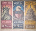 No New Wars  United States Satire  Set Of 6 Faux Artistamp Collection